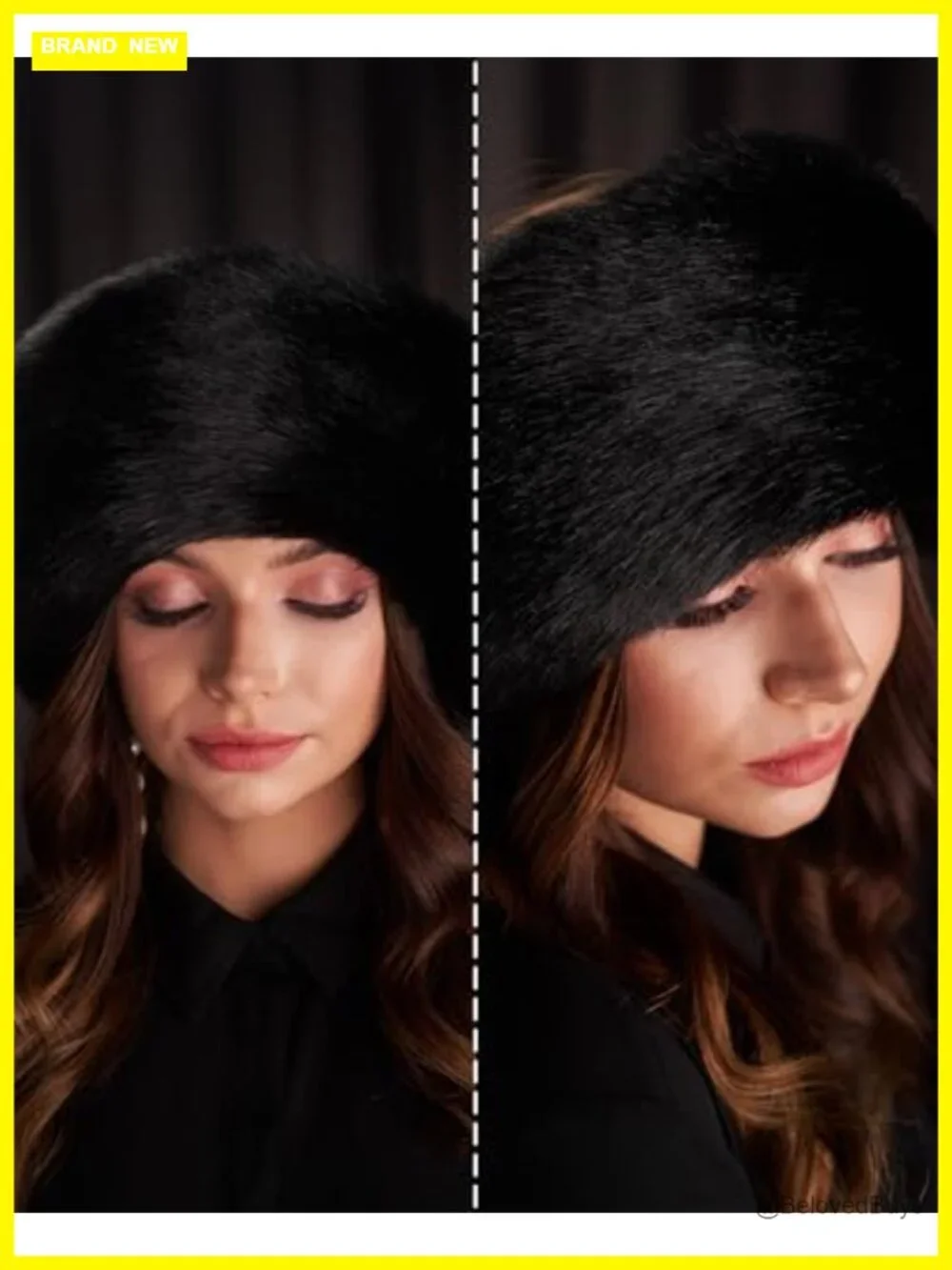 Siberian Faux Fur Ear Warmer Headband - Winter Hat Alternative